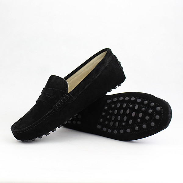 New women flats shoes genuine leather slip on loafers moccasins casual driving shoes woman flat shoes