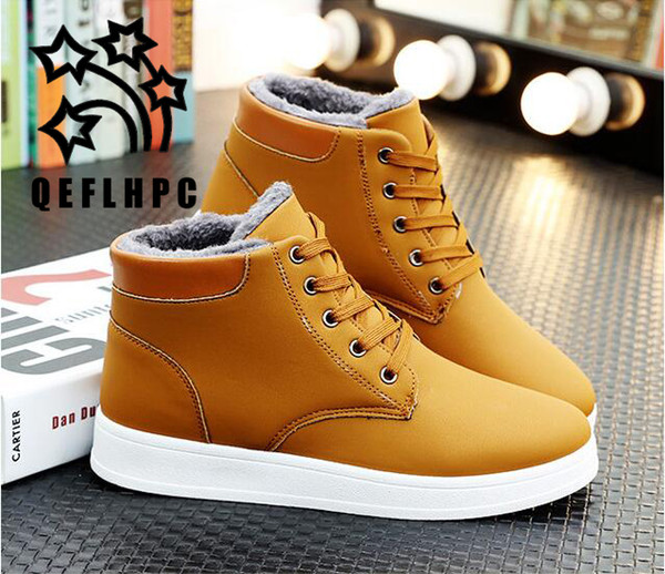 2018. Snow boots. Keep warm. Fashion men's shoes. Student. Casual boots. Winter. Add cotton.Ankle Boots.Work & Safety.