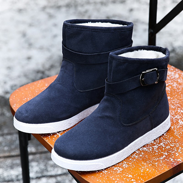 2018 winter snow boots with male cashmere fur shoes slip warm high for casual shoes