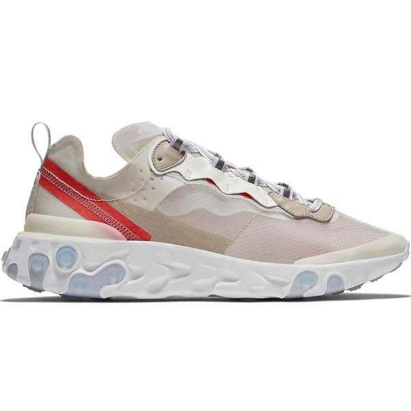 React Element 87 Undercover Men Running Shoes For Women Designer Sneakers Sports Mens Trainer Shoes Sail Light Bone Royal Tint