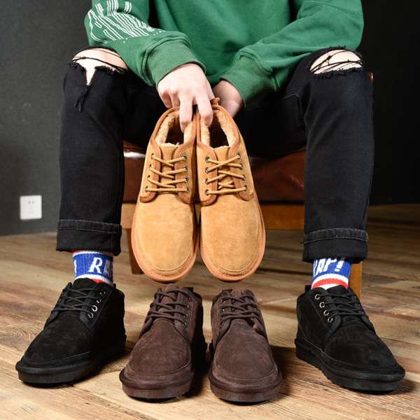 39-44 men snow boots Lotezly winter Australia Snow boots cotton shoes explosion models comfortable quality keep warm casual boots #M02-1