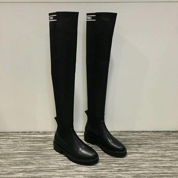 Unique Fashion Design Women Winter Boots Sheepskin & Knitted Thigh-High Boot Womens T Show Snow Boots Party Shoes