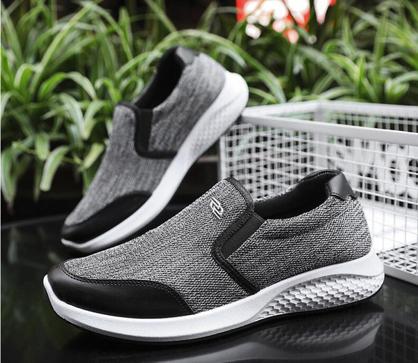 2019 Fashion casual canvas men shoes Ventilation Sports runing flat shoes Non-slip Four Seasons Shoes for Business Work Young students U1905