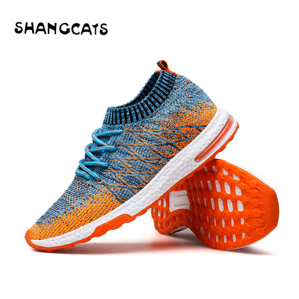 SHANGCATS Trend 2018 tenis masculino Socks Shoes Sneakers For Men Thin Shoes All-match Style Comfortable Mesh Shoes For Autumn deportivas