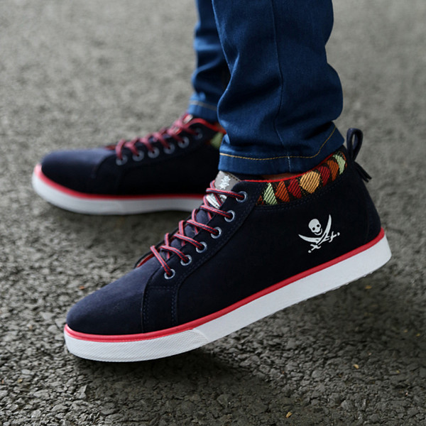 Spring Comfortable Nice New Men's Personality Fashion Designer Brand High Quality Casual Flannelette Shoes Hot Sale