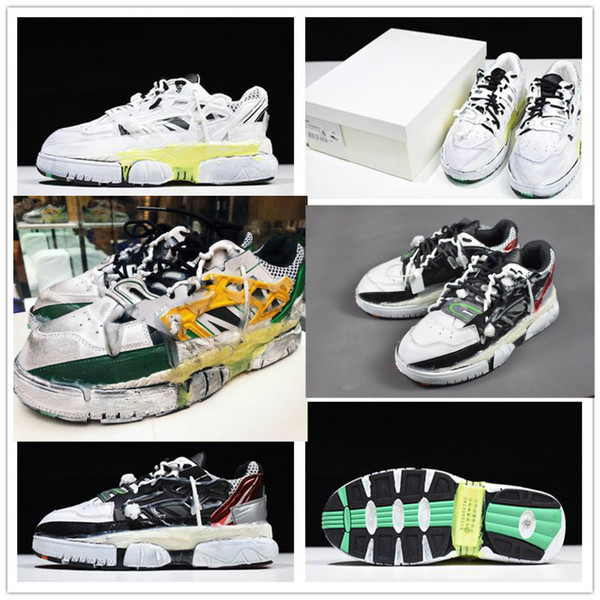 Italy Luxury Brand Designer Melted Detail Fusion Sneakers Dissolving Dad Casual Shoes Clunky Sneaker For Men And Women Size:36-44