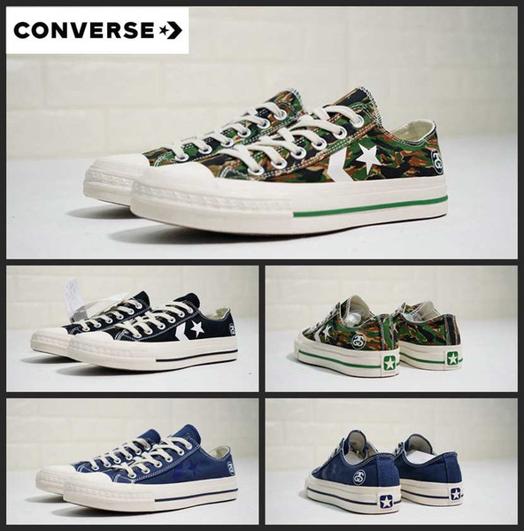 2019 Converse cx-pro Stussy Canvas Shoes White Blue Camo Sdeluxe Chaussures Chuck zapatos Men Women Casual 1970S Star Sneakers 36-44