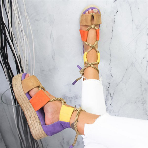 MoneRffi 2019 New Fashion Torridity Women Sandals Female Beach Shoes fasten Shoes Heel Comfortable Sandals Plus Size