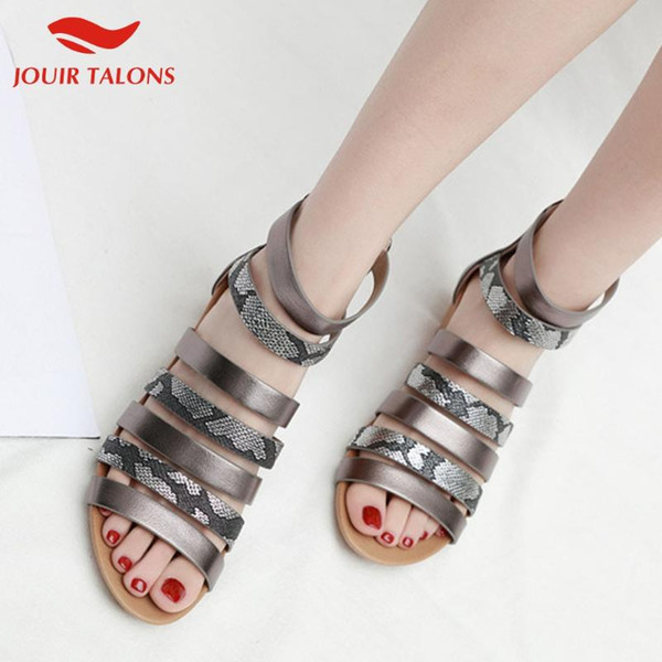 New Arrivals Wholesale Leisure Gladiator Wedges Heels Shoes Women Summer Vacation Casual Woman Sandals