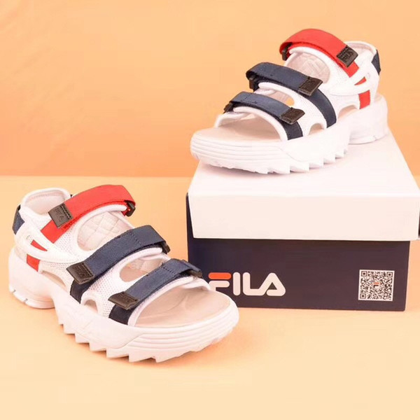 New Original II 2 men women Summer Sandals black white red Anti-slipping Quick-drying Outdoor slippers Soft Water Shoe size 36-44