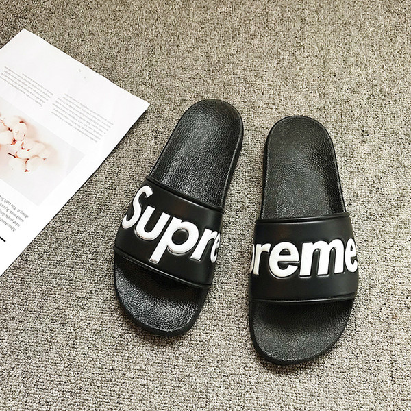 Mens Designer Slippers Brand Letters Desinger Slides Flip Flops Summer Skid Resistance Beach Flat Slippers Shoes 4 Colors Optional