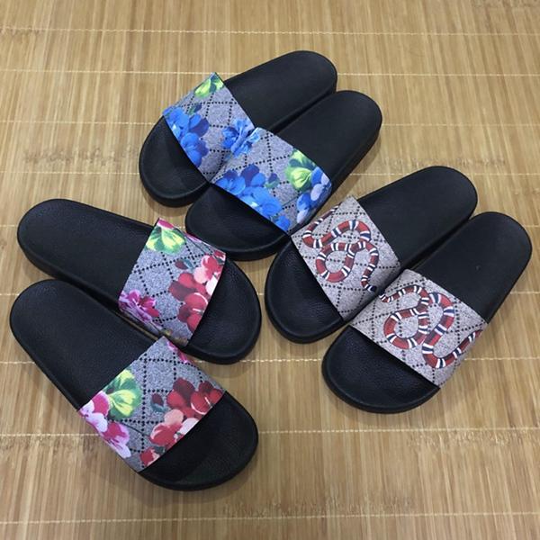 hot Men Women Slide Sandals Designer Shoes Luxury Slide Summer Fashion Wide Flat Slippery With Thick Sandals Slipper Flip Flops size 36-45