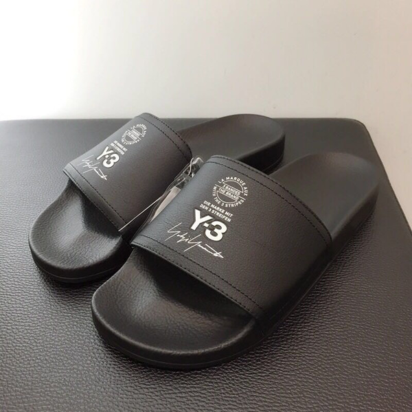 2019 Summer New Arrival Luxury Brand Designer Top Quality Men Women Y-3 Slippers Y3 Beach Sandals Scuffs EURO Size 36-45