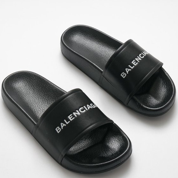 Double B Paris Luxury Brand Men's Slippers Slides Black Women's Slides France Brand Designer Slippers Fluffy Slippers with Original Box