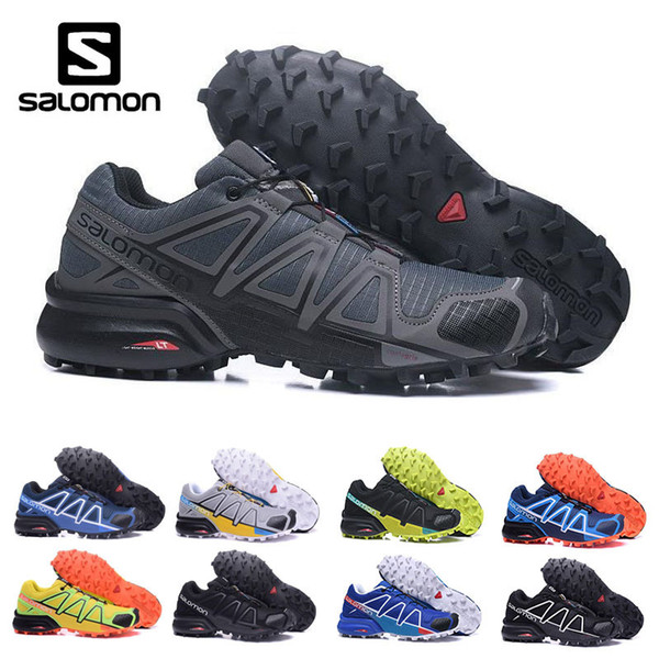 Cheap sale Salomon Speed Cross 4 CS IV Men Running Shoes Outdoor Walking Jogging Sneakers Athletic Shoes SpeedCross 4 sports Shoes eur 40-46