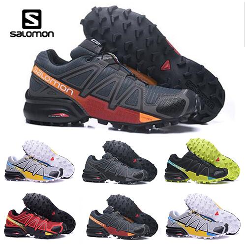 2018 New Arrival Salomon Speedcross 4 4s Black Trail Runner Mens And Womens Sports Shoes Fashion Sneakers Outdoor Running Shoes