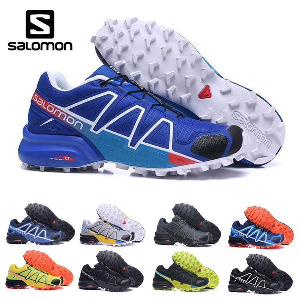 SALOMON Hot sale Speed Cross 4 Running Outdoor Sports Shoes for men Sp4 men Eur 40-46 free shipping running shoes