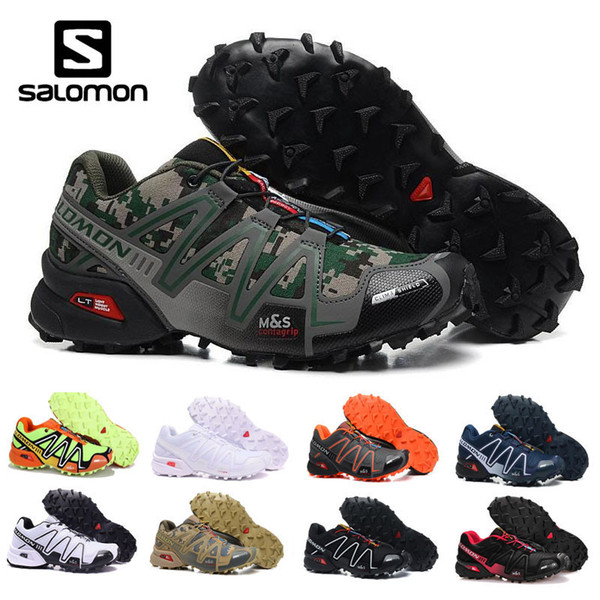 Summer Salomon Classic black White wave 3 CS III Speed Cross Men Outdoor Sports Fencing shoes mens fanshion Running shoes