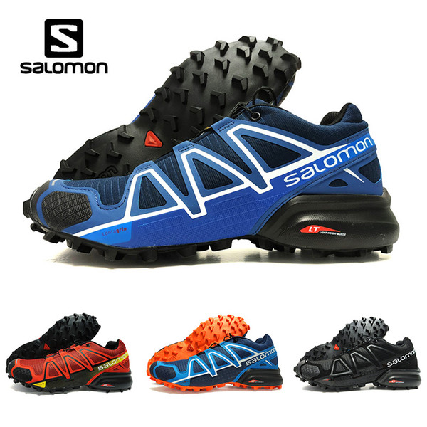 Drop Shipping New Cheaper Salomon Speedcross 4 4s Blue Trail Runner Men's And Women's Sports Shoes Fashion Sneakers Outdoor Running Shoes