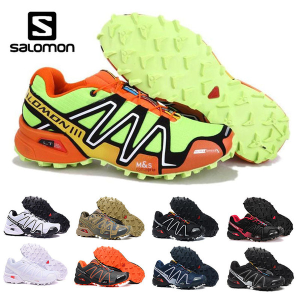 Salomon Speed Cross 3 III Men Sneakers Black Red Blue yellow Man Breathable Flats Walking Shoes Men Trainers e Fencing Shoes