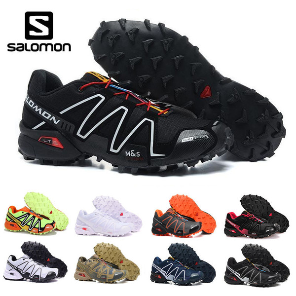 Salomon Classic white black Speed Cross 3 CS III Comfortable Sports Speed Cross for Men yellow Camouflage red Mens Summer running shoes