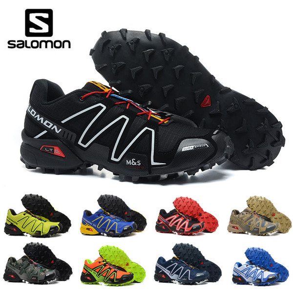 2019 Salomon Speed cross cs 3 III Men running Shoes sports Outdoor Jogging Sneaker Athletic Shoes Zapatillas Hombre Fencing Shoes size 40-46