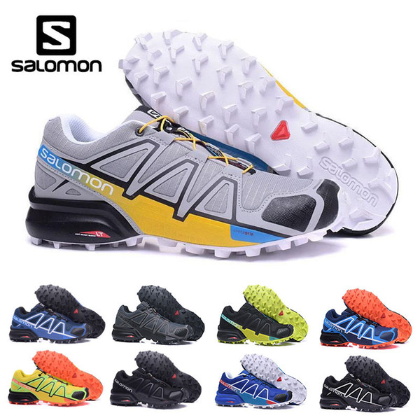 Salomon Speed cross 4 IV black white Running Shoes Men Walking Outdoor Sport Zapatillas Speed Crosspeed 4 Jogging Shoes Sneaker EUR 40-46