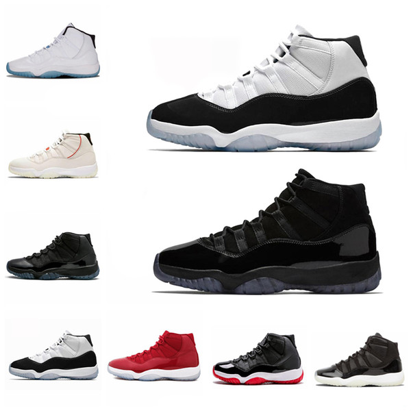 11s mens Basketball Shoes sneakers New Concord 45 Platinum Tint Space Jam Gym Red Win Like 96 XI Designer Sneakers Men Women Sport Shoes