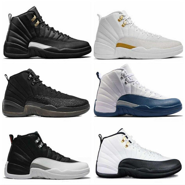 High Quality 12 12s mens basketball shoes sneakers OVO White women Basketball Shoes Taxi Blue Suede Flu Game mens shoes size 12