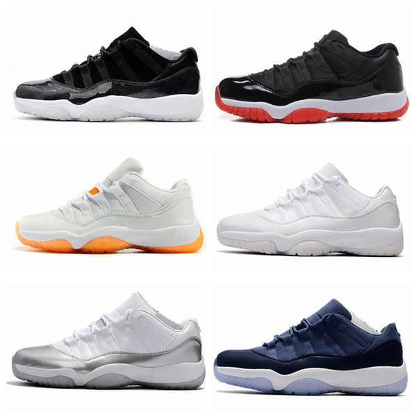 High Quality 11s mens basketball shoes Low sneakers and Gown Gamma Blue Iridescent Gym Red UNC Concord Bred Trainer Sport Sneakers