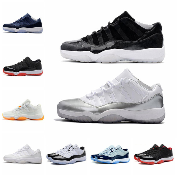 11s mens basketball shoes sneakers Cap and Gown Gamma Blue Iridescent Gym Red UNC Concord Bred Trainer Sport Sneakers mens shoes size 12