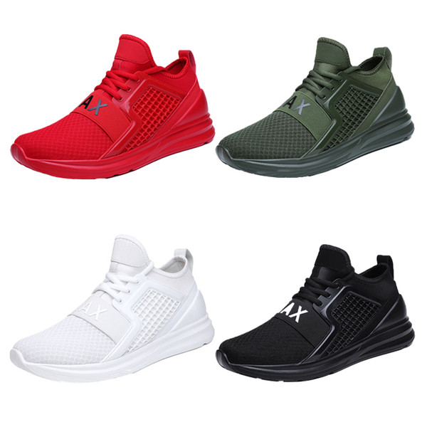 Lotezly Breathable Shoes For Man Black White Red Shoes Men Sneakers Zapatos corrientes de verano chaussure homme de marque