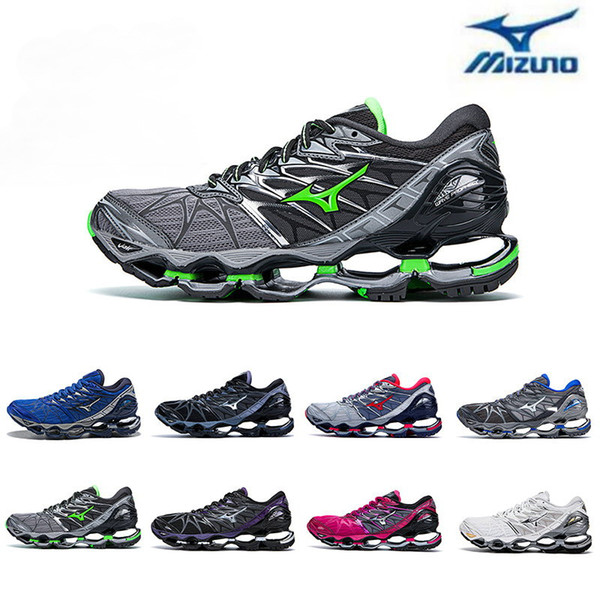 Mizuno Wave Prophecy 7 Running Shoe Buffer fashion Mens Womens Originals Top Quality Sports Sneakers grayish violet Size 36-45