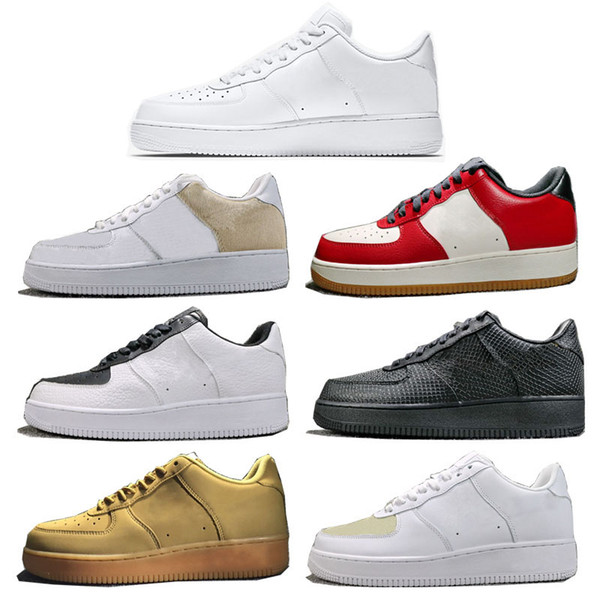 1 Classic Skateboarding Shoes Mens Womens one Low White Fashion Designer Sport Sneakers Casual Running Shoes Top Quality with Box