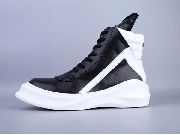 Mens winter boots black white casual Martin boots sports shoes designer boots Walking Trainers Black shoes