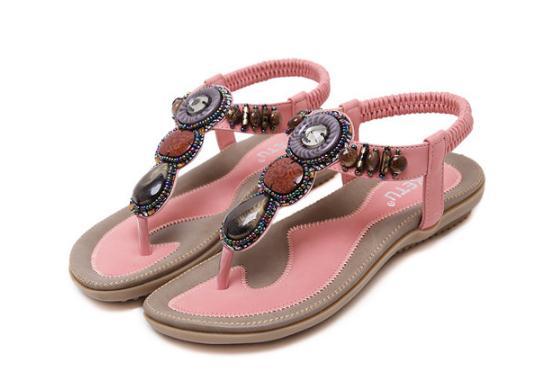 Bohemian flip-flop-flop large size women's shoes