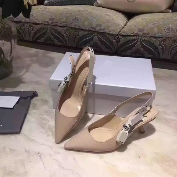 New Arrival The Slingback air charged Liangtuo Liu Yifei woven embroidered Ni with woven ribbon cattle leather sandals paint