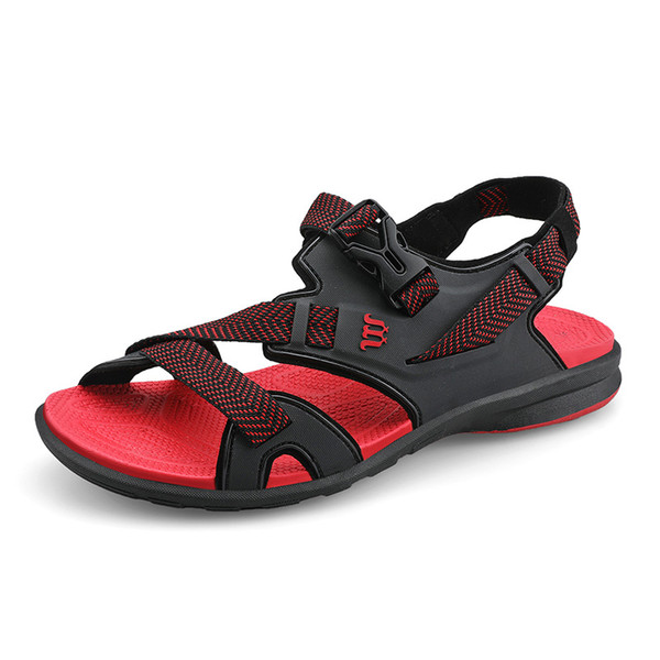 High grade men sandal women sandal 2019 Summer sandals for men buckle strap antiskid Outdoor sandals Cross tied Hommes Sandales zy351