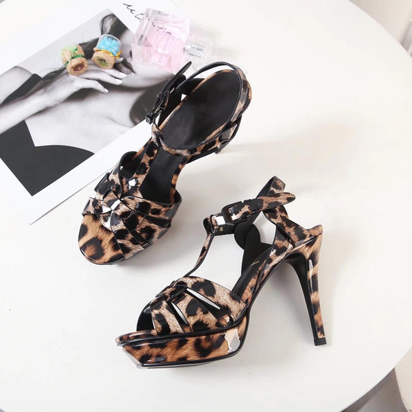 Sandals - new spring/summer leopard print women's stiletto sandals leopard print shoes by women designer