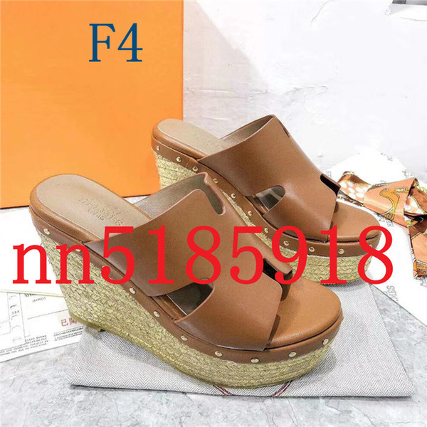 new H leather face 5 colors hot, comfortable wedge with 11CM, 3-layer combination outsole, 34 to 40 yards, 