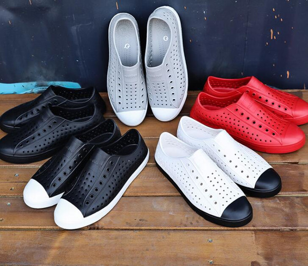 18 color Women Native Jefferson Shoes Sandals Fashion Lovers Hole Shoe Brand Flat Casual Native Summer Shoes size 35-44