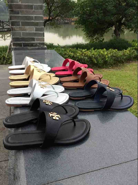 newEST Tory Designer Platform Sandal T strap Flip Flops Buckle Strap Style Lady Free Ship Slides Multicolor Hot Best Selling Women Sandals