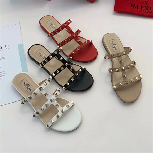 New Brand designer women's sandals Fashion Sandals Bohemian Diamond Slippers Woman Flats Flip Flops Shoes Summer Beach Sandals Size 35-40