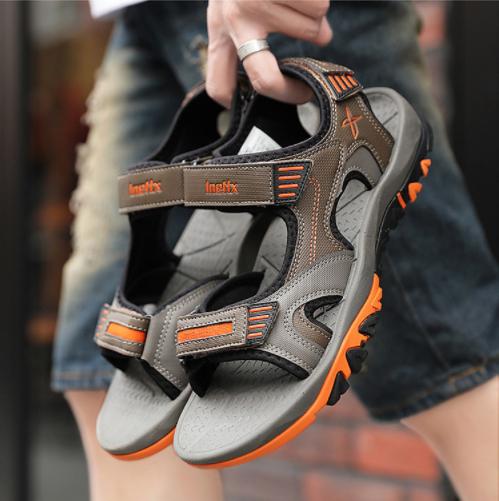 men sandals Wholesale shoes factory 2019 new summer men open-toed non-slip slippers male hot style beach shoes high quality sports sandals 1