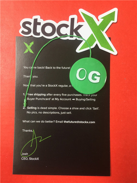 New Stock X OG QR Code Sticker Green Circular Tag Plastic Shoe Buckle StockX Verified X Authentic Green Tag HFLSPJ brand Shoes tags