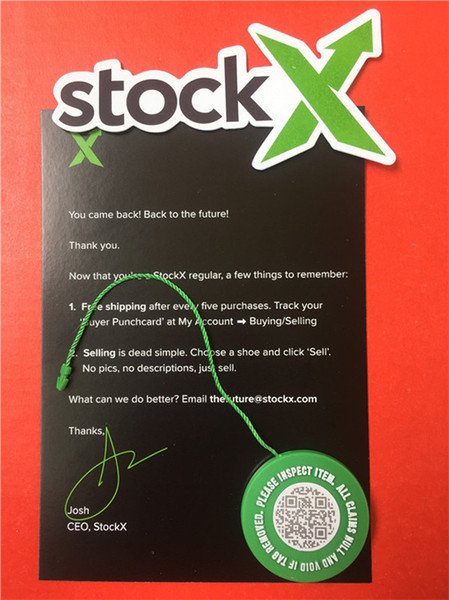 2018 In Stock X OG QR Code Sticker Green Circular Tag Plastic Shoe Buckle StockX Verified X Authentic Green Tag2019 OG QR Code Stock X Stick