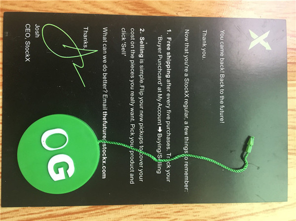 Stock X OG QR Code Sticker x QR x Card Green Circular Tag Plastic Verified Authentic Shoe Buckle New Arrival Accessories The label