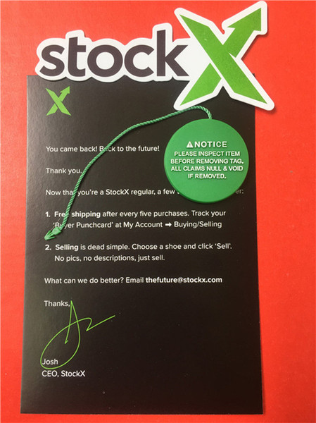 Stock X OG QR Code Sticker QR Card Green Circular Tag Plastic Verified Authentic Shoe Buckle New Arrival Accessories brand Shoes tags