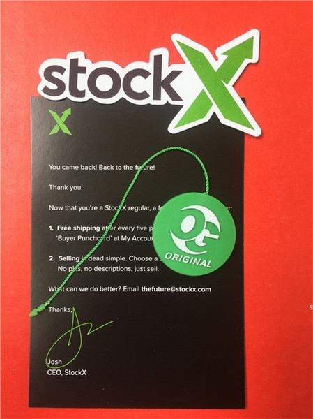 Zip Tie Red Tag OW Plastic Off Stock X Crad Verified Authentic with QR Code 2017 2018 Green Yellow White OG QR Cod Shoes tags