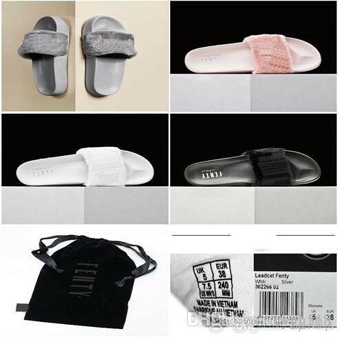 FREE SHIPPING 2016 RIHANNA LEADCAT FENTY WOMEN SLIPPERS